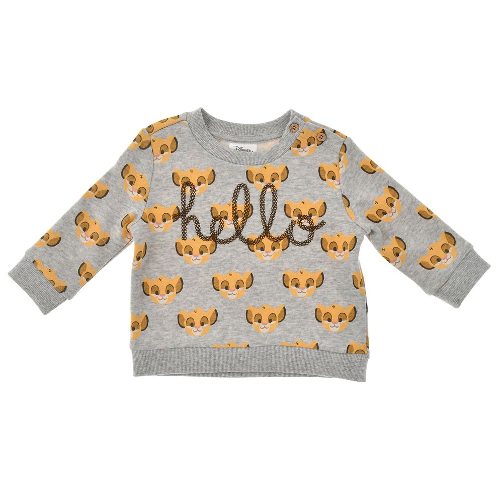 公式 ショップディズニー シンバ ベビー用長袖トレーナー パンツ フェイス Disney Baby
