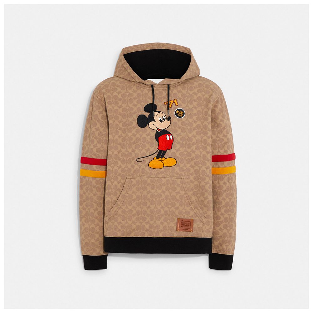 公式 ショップディズニー Coach ミッキー パーカー シグネチャー フーディー オーガニック コットン