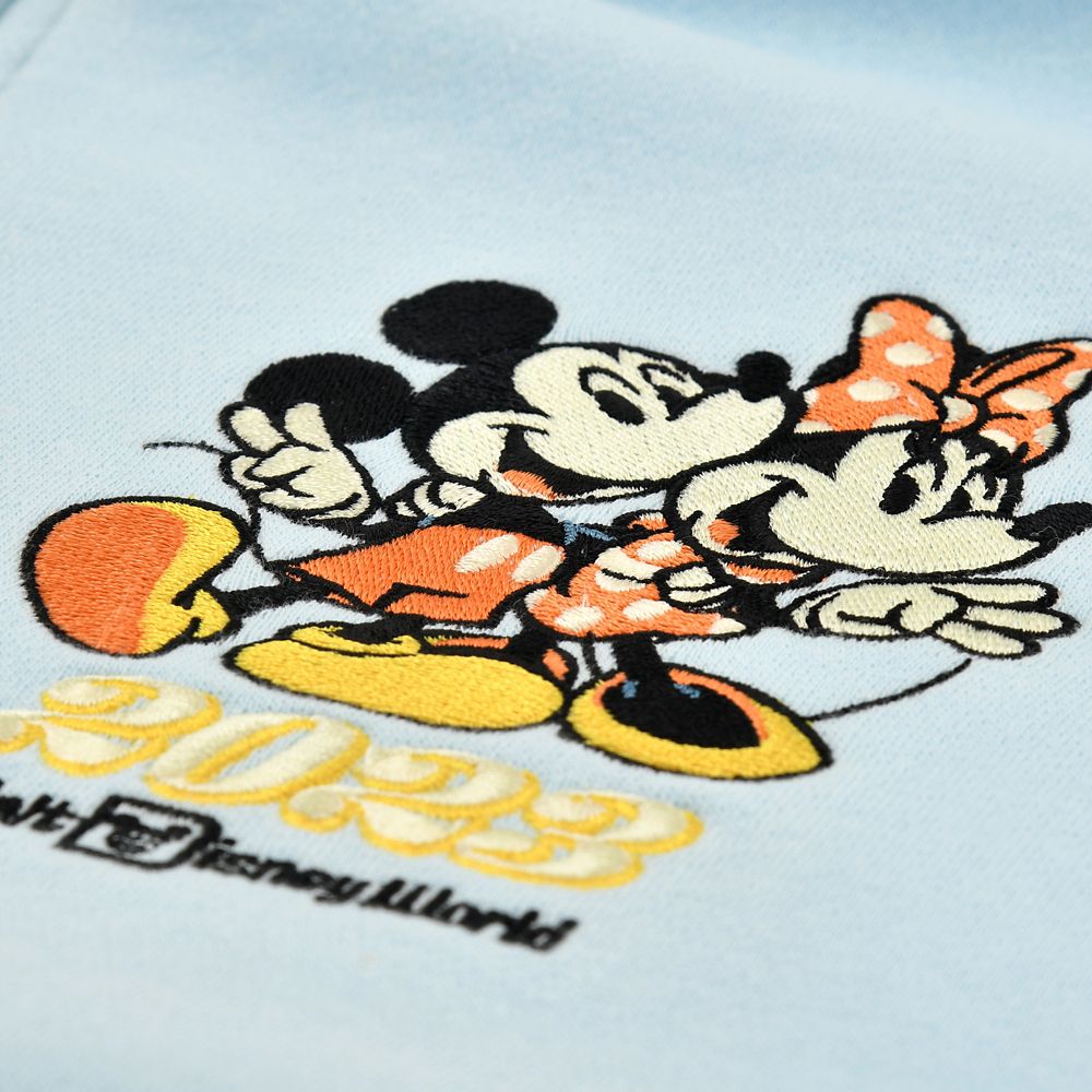 公式 ショップディズニー ミッキー ミニー パーカー ブルー M L Dated 23