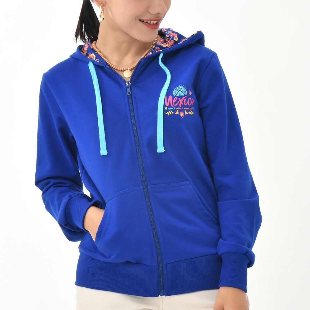 公式 ショップディズニー ミッキー ミニー パーカー ブルー World Showcase Mexico