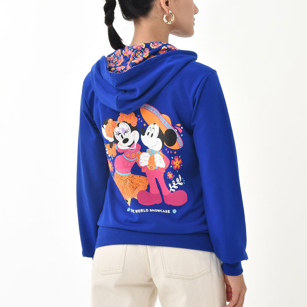 公式 ショップディズニー ミッキー ミニー パーカー ブルー World Showcase Mexico