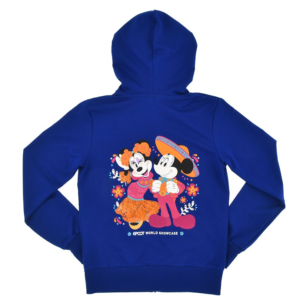 公式 ショップディズニー ミッキー ミニー パーカー ブルー World Showcase Mexico