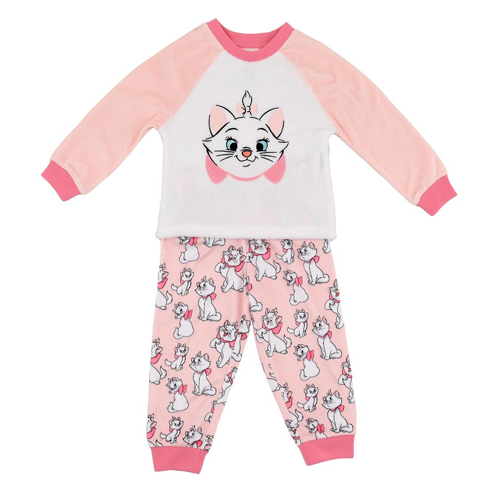 公式 ショップディズニー マリー おしゃれキャット キッズ用長袖パジャマ クッション付き ピンク 100 110 1