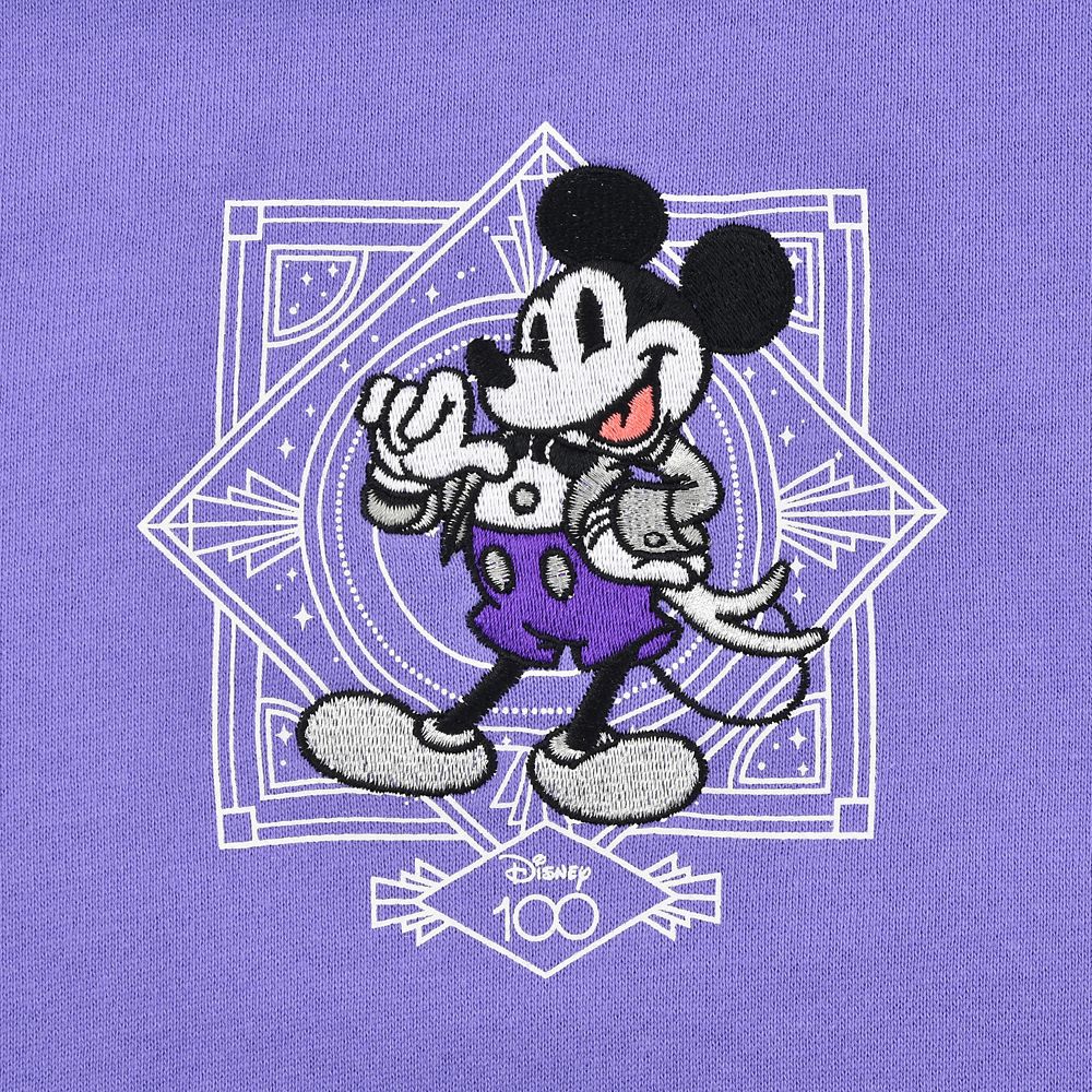 公式 ショップディズニー ミッキー フレンズ パーカー パープル The Disney100 Platinum Celebration Collection