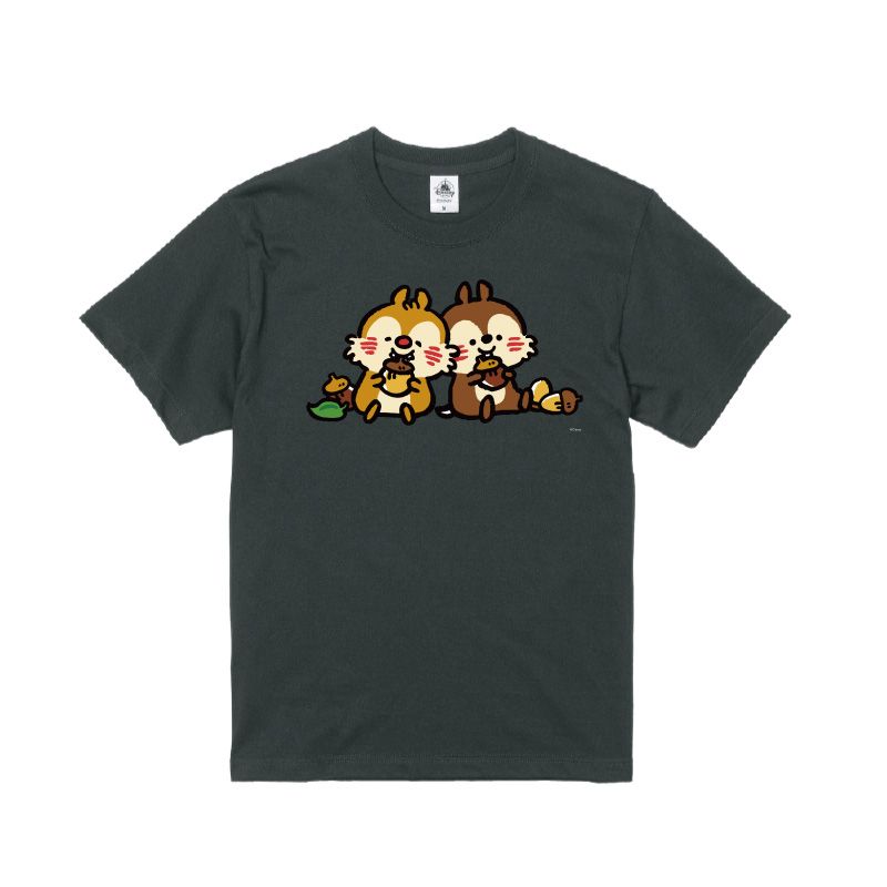 【D-Made】オーガニックコットンTシャツ うごく！カナヘイ画♪ミッキー&フレンズ チップ&デール「おつかれさまです」
