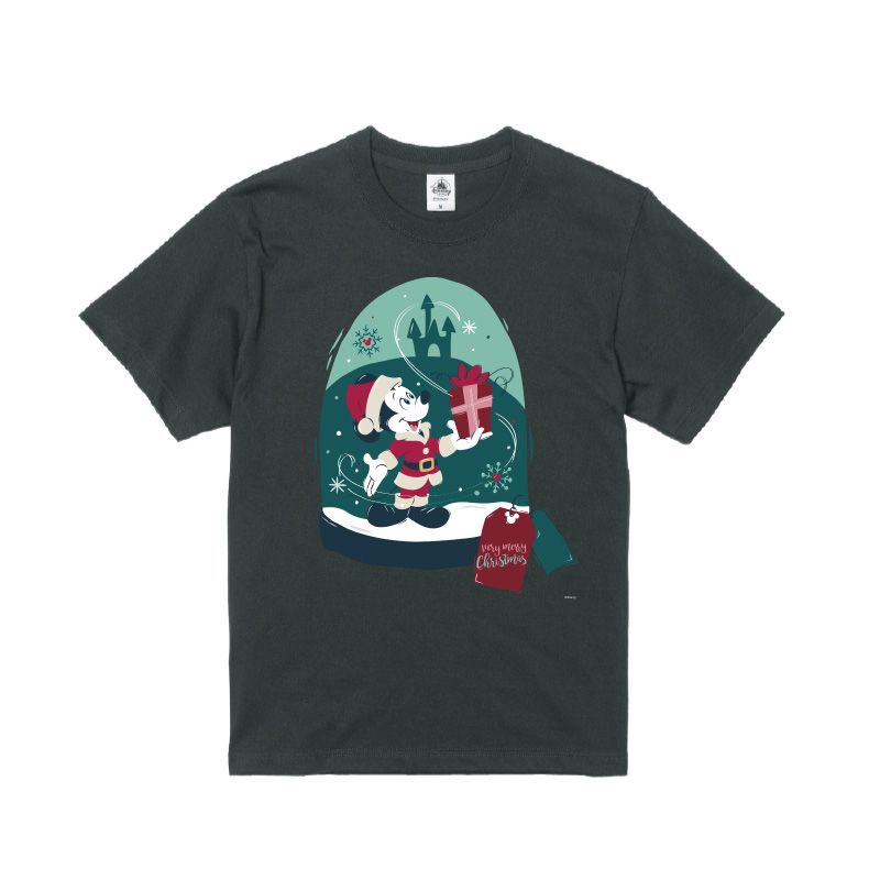 【D-Made】オーガニックコットンTシャツ ミッキー ギフト DISNEY CHRISTMAS 2022
