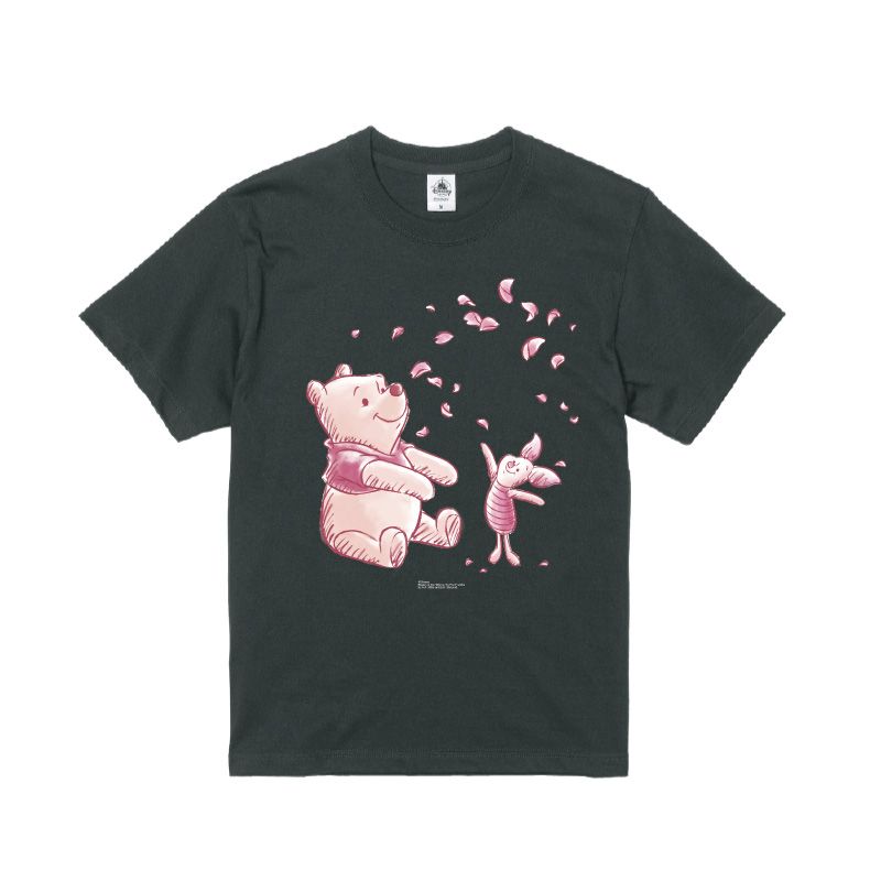 【D-Made】オーガニックコットンTシャツ プーさん&ピグレット SAKURA