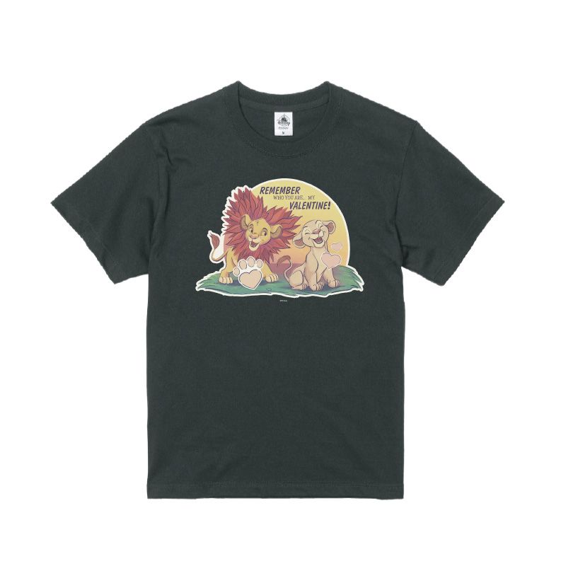 【D-Made】オーガニックコットンTシャツ ライオン・キング シンバ&ナラ バレンタイン