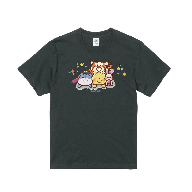 【D-Made】オーガニックコットンTシャツ Honobono画♪くまのプーさん プーさん&ピグレット&ティガー&イーヨー 「いつもありがとう」