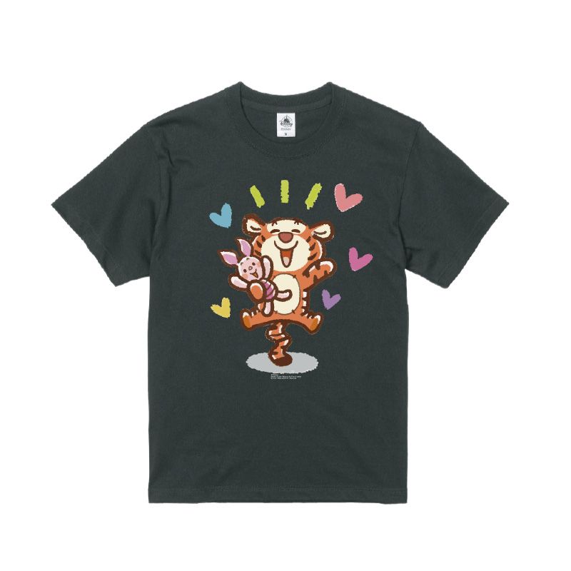 【D-Made】オーガニックコットンTシャツ Honobono画♪くまのプーさん ティガー&ピグレット 「楽しみすぎるー」