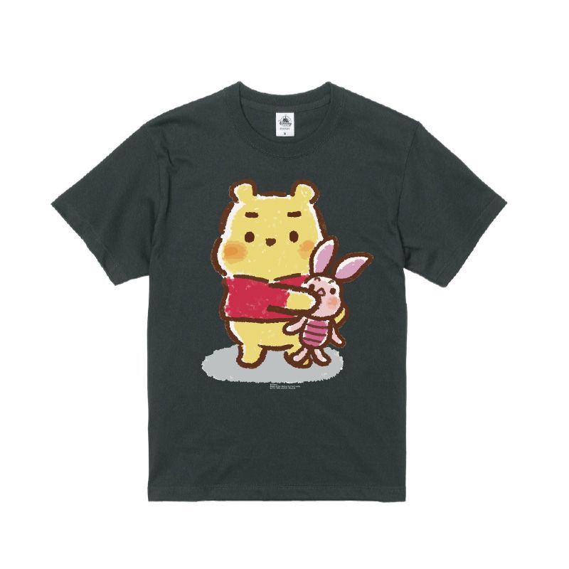 【D-Made】オーガニックコットンTシャツ Honobono画♪くまのプーさん プーさん&ピグレット 「察し・・・」