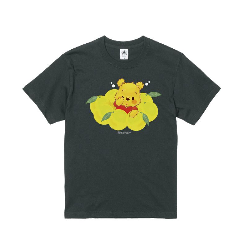 【D-Made】オーガニックコットンTシャツ もこもこ♪YUZU POOH プーさん 「おはよう」