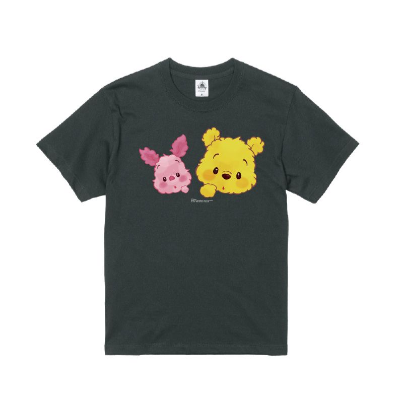 【D-Made】オーガニックコットンTシャツ もこもこ♪YUZU POOH プーさん&ピグレット 「・・・」
