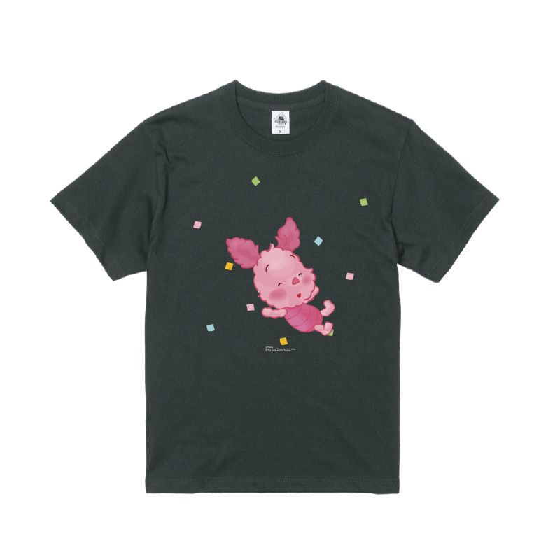 【D-Made】オーガニックコットンTシャツ もこもこ♪YUZU POOH ピグレット 「おめでとう!」