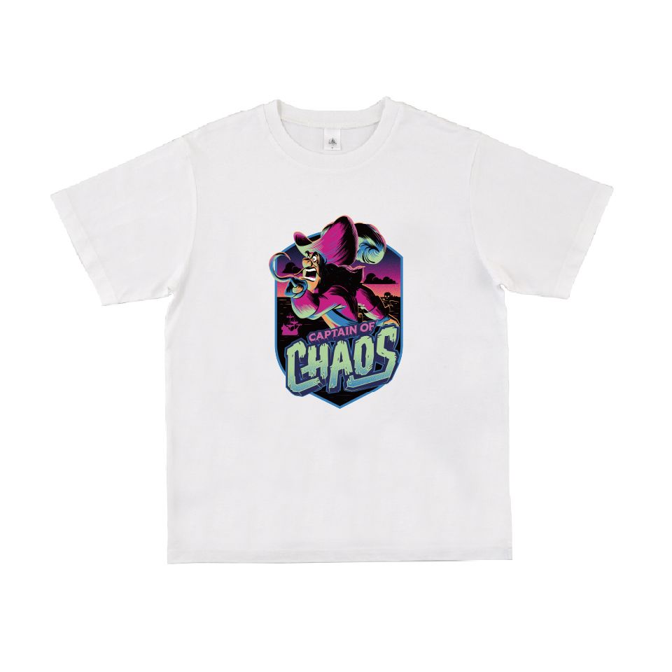 【D-Made】Tシャツ ディズニー ヴィランズ フック船長 CAPTAIN OF CHAOS (期間限定11月3日まで)