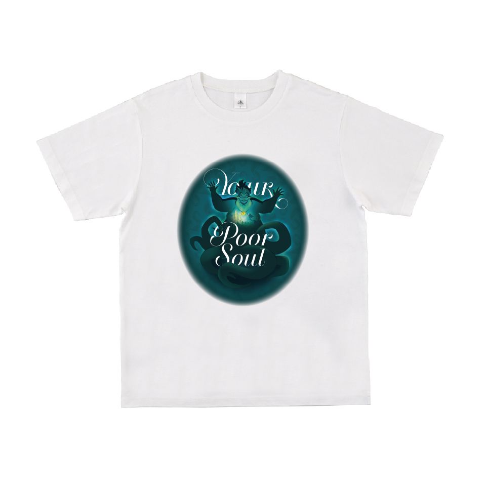 【D-Made】Tシャツ ディズニー ヴィランズ アースラ YOUR POOR SOUL (期間限定11月3日まで)