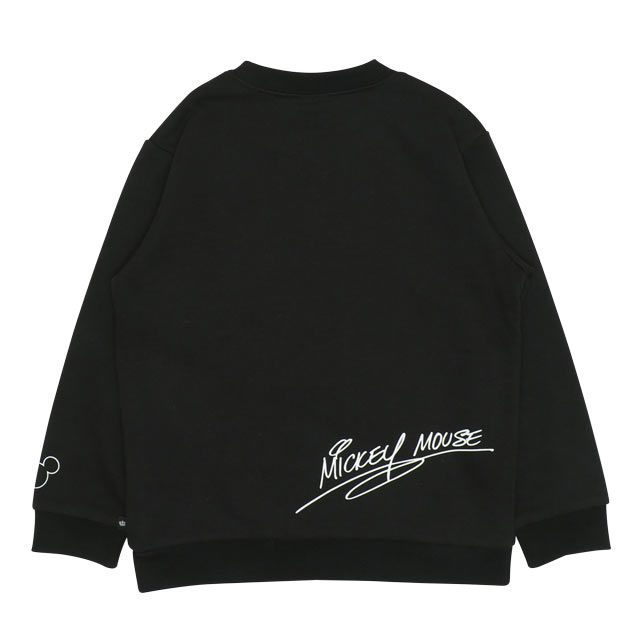 【ベビードール】ミッキー 親子お揃い ヒョウ柄ボアポケットトレーナー 0004K / ベビーサイズ キッズ ペアルック リンクコーデ トップス 長袖