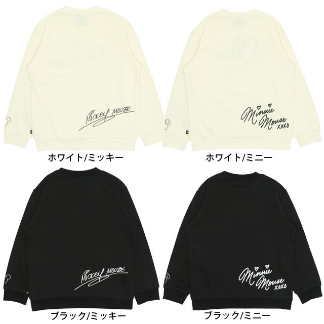 【ベビードール】ミッキー 親子お揃い ヒョウ柄ボアポケットトレーナー 0004K / ベビーサイズ キッズ ペアルック リンクコーデ トップス 長袖