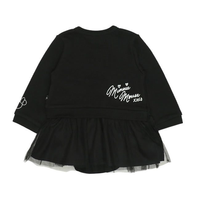 【ベビードール】ミニー ヒョウ柄ボアポケットドッキングロンパース 0006B / ベビーサイズ 赤ちゃん 出産祝い 贈り物 プレゼント リンクコーデ ペアルック 親子コーデ ベビー服 スウェット素材