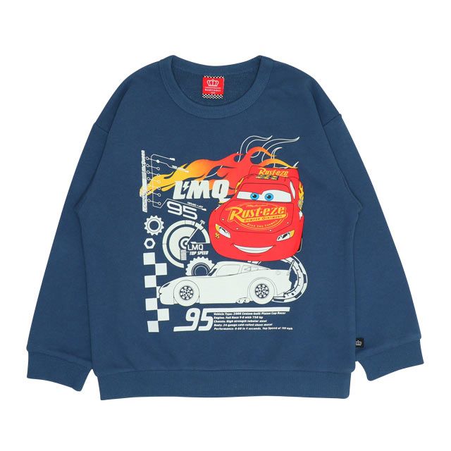 【ベビードール】カーズ 蓄光トレーナー 0036K / ライトニング・マックィーン スウェット素材 プルオーバー フードなし ベビーサイズ キッズ 男の子