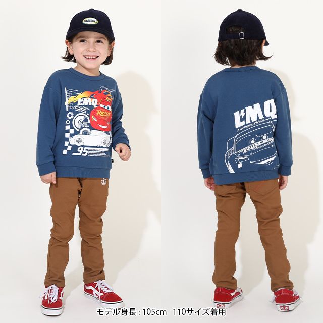 【ベビードール】カーズ 蓄光トレーナー 0036K / ライトニング・マックィーン スウェット素材 プルオーバー フードなし ベビーサイズ キッズ 男の子