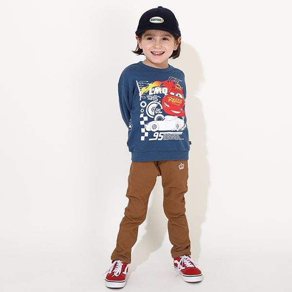 【ベビードール】カーズ 蓄光トレーナー 0036K / ライトニング・マックィーン スウェット素材 プルオーバー フードなし ベビーサイズ キッズ 男の子