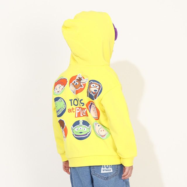 【ベビードール】トイ・ストーリー キャラクターパーカー 0038K / ウッディ バズ・ライトイヤー ジェシー ブルズアイ レックス ハム スリンキー エイリアン 長袖 トップス プルオーバー セミワイドシルエット ベビーサイズ キッズ