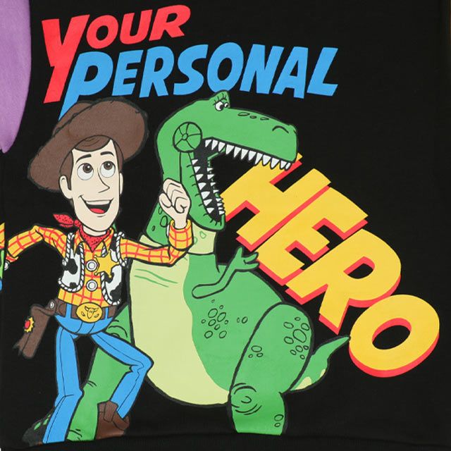 【ベビードール】親子お揃い トイ・ストーリー キャラクター裏起毛トレーナー 0039K / ウッディ バズ・ライトイヤー レックス スリンキー エイリアン トップス 長袖 クルーネック リンクコーデ あたたかい ベビーサイズ キッズ