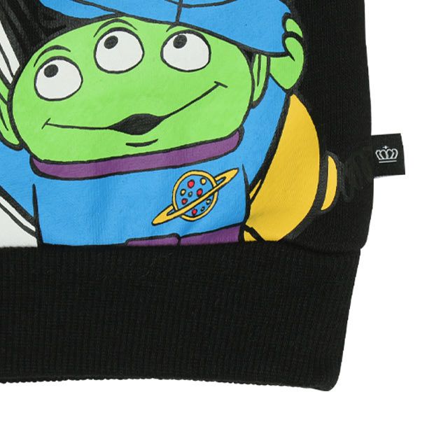 【ベビードール】親子お揃い トイ・ストーリー キャラクター裏起毛トレーナー 0039K / ウッディ バズ・ライトイヤー レックス スリンキー エイリアン トップス 長袖 クルーネック リンクコーデ あたたかい ベビーサイズ キッズ