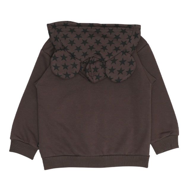 【ベビードール】ミッキー キャラクター 裏起毛パーカー 0040K / ベビーサイズ キッズ 長袖 トップス プルオーバー セミワイド