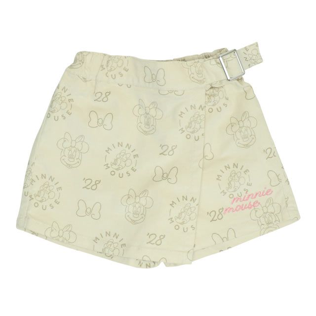 【ベビードール】ミニー コーデュロイ ショートパンツ 0042K / ベビーサイズ キッズ リンクコーデ おそろい ストレッチコーデュロイ キュロット ウエストゴム 楽ちん