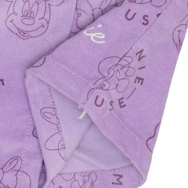 【ベビードール】ミニー コーデュロイ ショートパンツ 0042K / ベビーサイズ キッズ リンクコーデ おそろい ストレッチコーデュロイ キュロット ウエストゴム 楽ちん