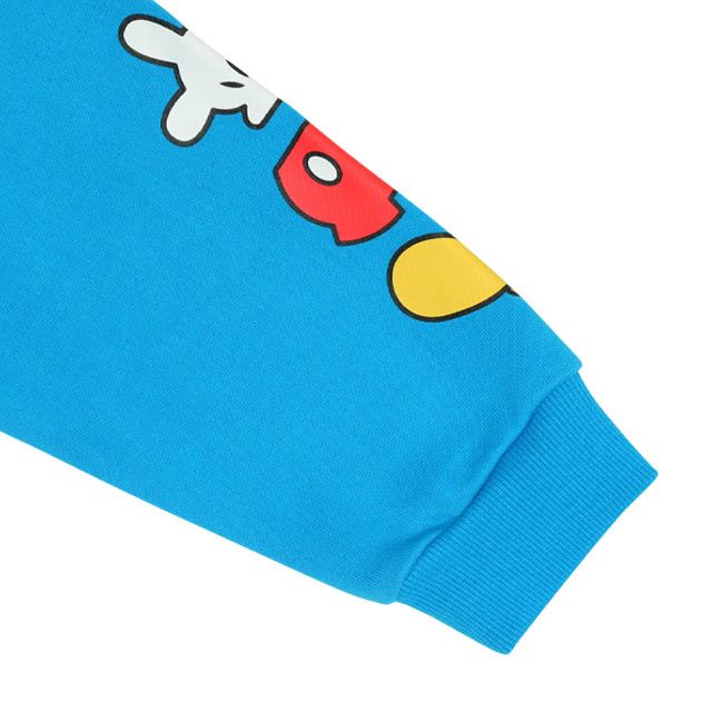 【ベビードール】ミッキー 親子お揃い カラフルロゴ トレーナー 0044K / ベビーサイズ キッズ ファミリーコーデ おそろい スウェット素材 長袖 トップス クルーネック セミワイド