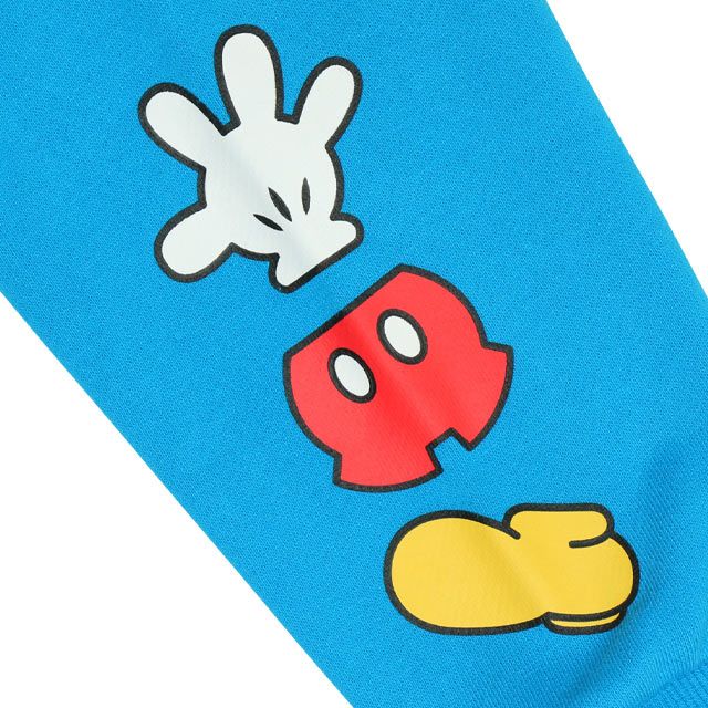 【ベビードール】ミッキー 親子お揃い カラフルロゴ トレーナー 0044K / ベビーサイズ キッズ ファミリーコーデ おそろい スウェット素材 長袖 トップス クルーネック セミワイド