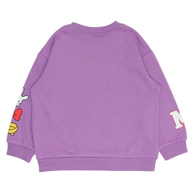 【ベビードール】ミニー 親子お揃い カラフルロゴ トレーナー 0044K / ベビーサイズ キッズ ファミリーコーデ おそろい スウェット素材 長袖 トップス クルーネック セミワイド