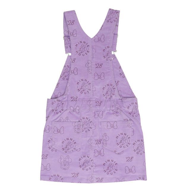 【ベビードール】ミニー コーデュロイ ジャンパースカート 0048K / ベビーサイズ キッズ リンクコーデ おそろい ジャンスカ ストレッチコーデュロイ 肩紐調整可 ポケットあり