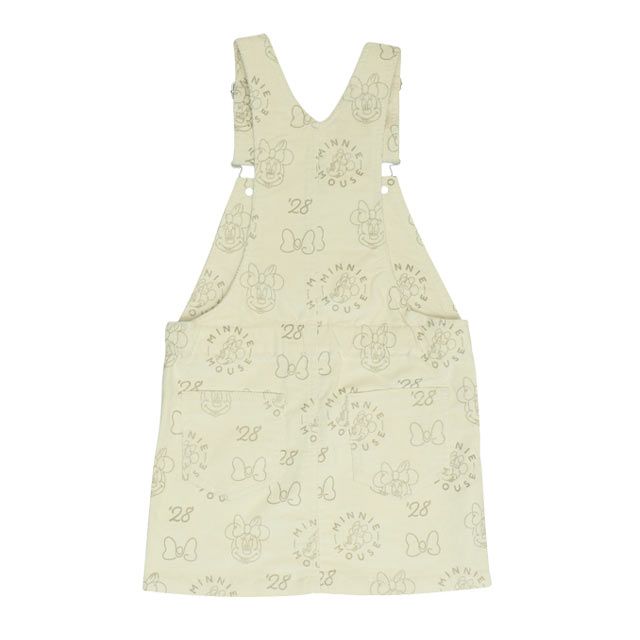 【ベビードール】ミニー コーデュロイ ジャンパースカート 0048K / ベビーサイズ キッズ リンクコーデ おそろい ジャンスカ ストレッチコーデュロイ 肩紐調整可 ポケットあり