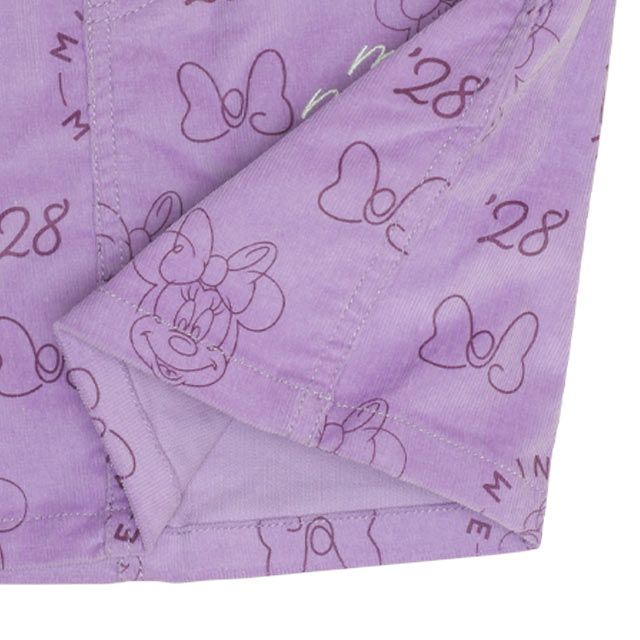 【ベビードール】ミニー コーデュロイ ジャンパースカート 0048K / ベビーサイズ キッズ リンクコーデ おそろい ジャンスカ ストレッチコーデュロイ 肩紐調整可 ポケットあり