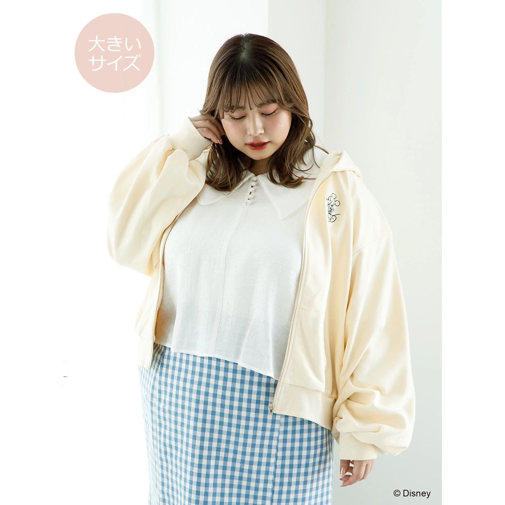 公式 ショップディズニー 大きいサイズ ミッキー フレンズ ジップパーカー