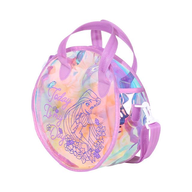 【ベビードール】ラプンツェル プリンセス / 豪華3点セット 0087K / キッズ ワンピ 長袖 スカート シュシュ ヘアアクセサリー バッグ 鞄 かばん ショルダーバッグ トータルコーデセット オーロラ ガーリー