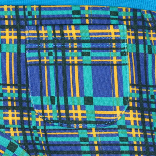 【ベビードール】ミッキー サテンロゴ ロンパース 0098B / ベビーサイズ ベビー服 ファミリーコーデ おそろい ドッキングデザイン スウェット素材 股下スナップボタン