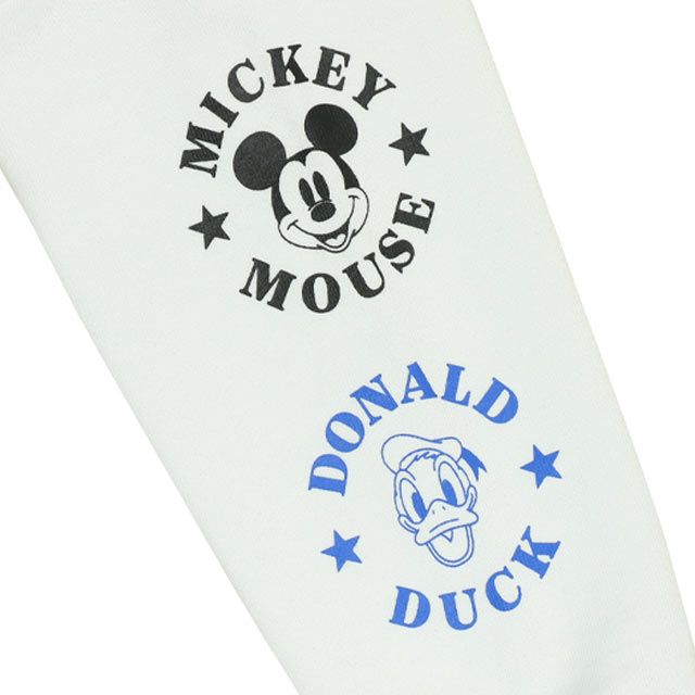 【ベビードール】ミッキー ドナルド 親子お揃い キャラクタートレーナー 0125K / ベビーサイズ キッズ プルオーバー スウェット素材 フード無し 長袖