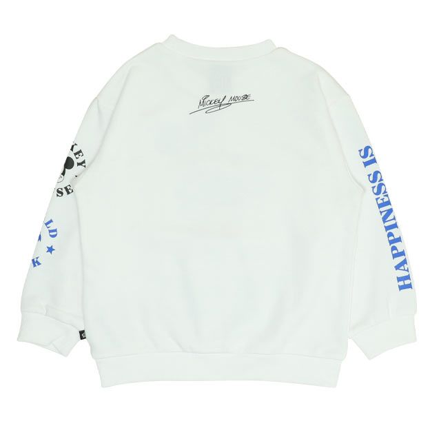 【ベビードール】ミッキー ドナルド 親子お揃い キャラクタートレーナー 0125K / ベビーサイズ キッズ プルオーバー スウェット素材 フード無し 長袖