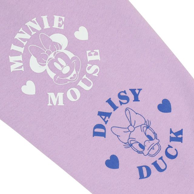 【ベビードール】ミニー デイジー 親子お揃い キャラクタートレーナー 0125K / ベビーサイズ キッズ プルオーバー スウェット素材 フード無し 長袖