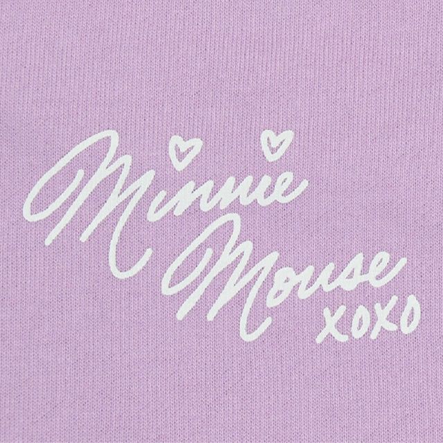 【ベビードール】ミニー デイジー 親子お揃い キャラクタートレーナー 0125K / ベビーサイズ キッズ プルオーバー スウェット素材 フード無し 長袖