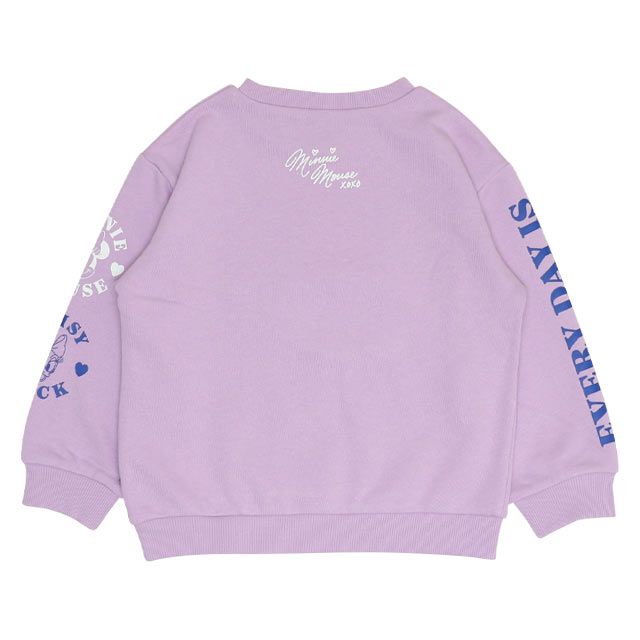 【ベビードール】ミニー デイジー 親子お揃い キャラクタートレーナー 0125K / ベビーサイズ キッズ プルオーバー スウェット素材 フード無し 長袖