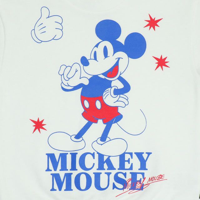 【ベビードール】ミッキー ドナルド 親子お揃い キャラクタートレーナー 0125A / ユニセックス 男女兼用 リンクコーデ ペアルック プルオーバー スウェット素材 長袖