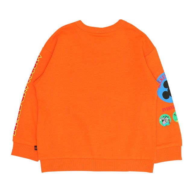 【ベビードール】ミッキー キャラクター集合トレーナー 0126K / ベビーサイズ キッズ プルオーバー スウェット素材 フード無し 長袖