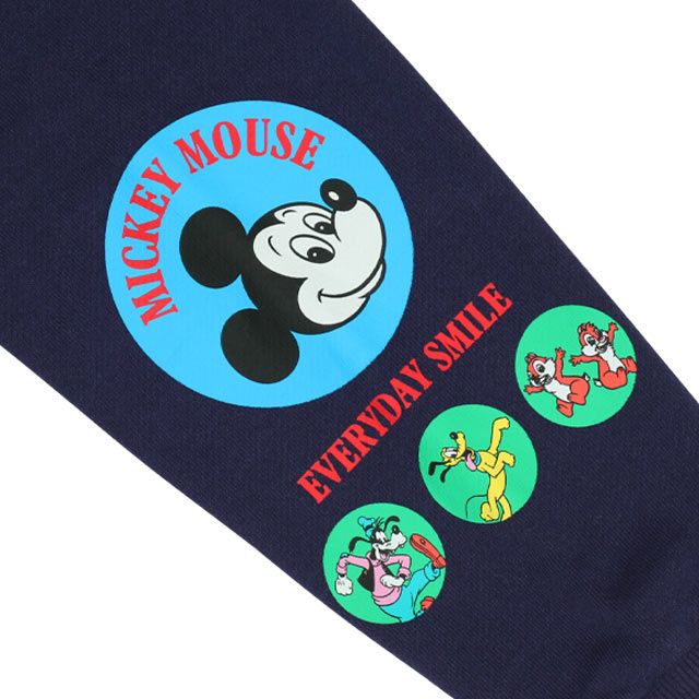 【ベビードール】ミッキー キャラクター集合トレーナー 0126K / ベビーサイズ キッズ プルオーバー スウェット素材 フード無し 長袖