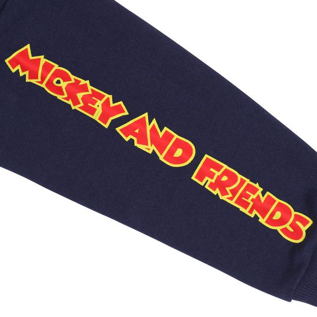 【ベビードール】ミッキー キャラクター集合トレーナー 0126K / ベビーサイズ キッズ プルオーバー スウェット素材 フード無し 長袖